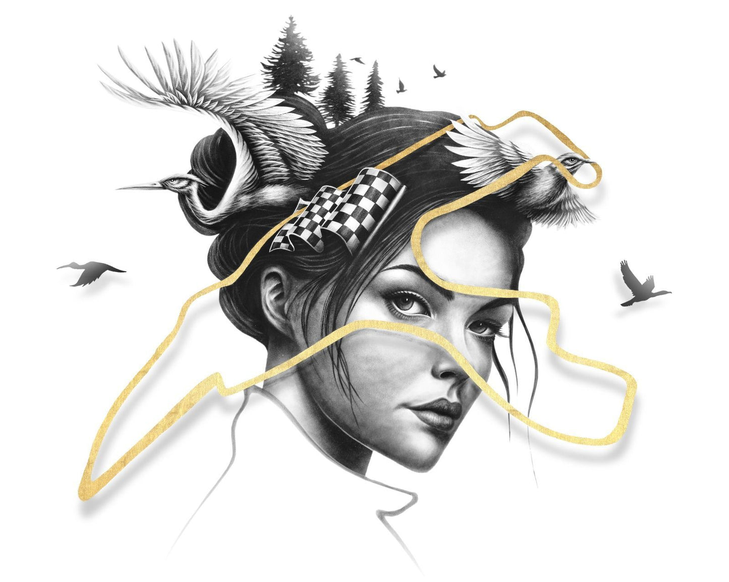 The Finish Line par Noir Artist - 100x70 m