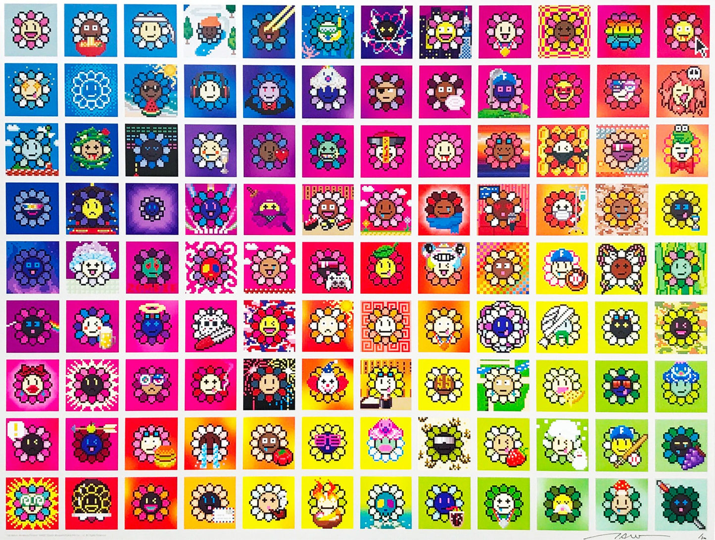 108 BONNŌ(WORLDLY D.) MURAKAMI.FLOWERS